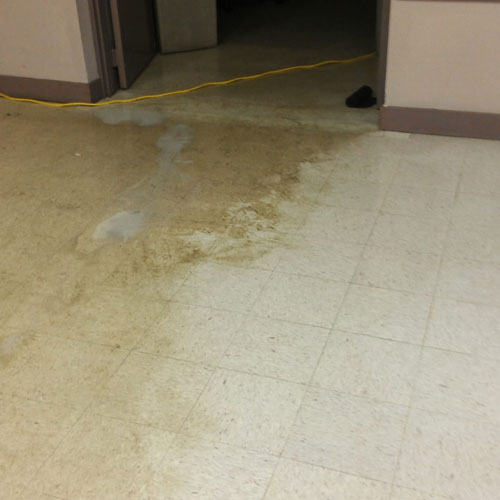 Before and After Tile Cleaning Job